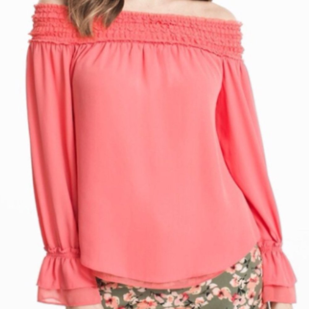 Off-Shoulder Long Sleeve Top